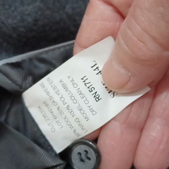 Lauren Ralph‎ Lauren Men's 80 %Wool 20%Cashmere Coat ExCondtion 44 Long . - Picture 9 of 11